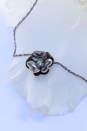 Pendentif Fleur Péridot