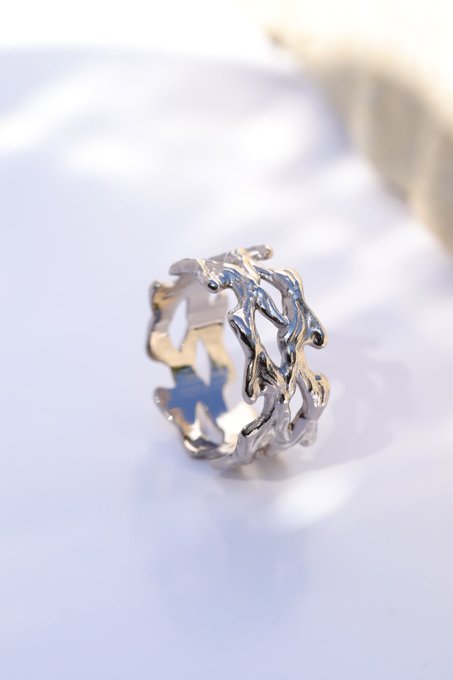 18K Gold Twig Ring - Woodland Ring