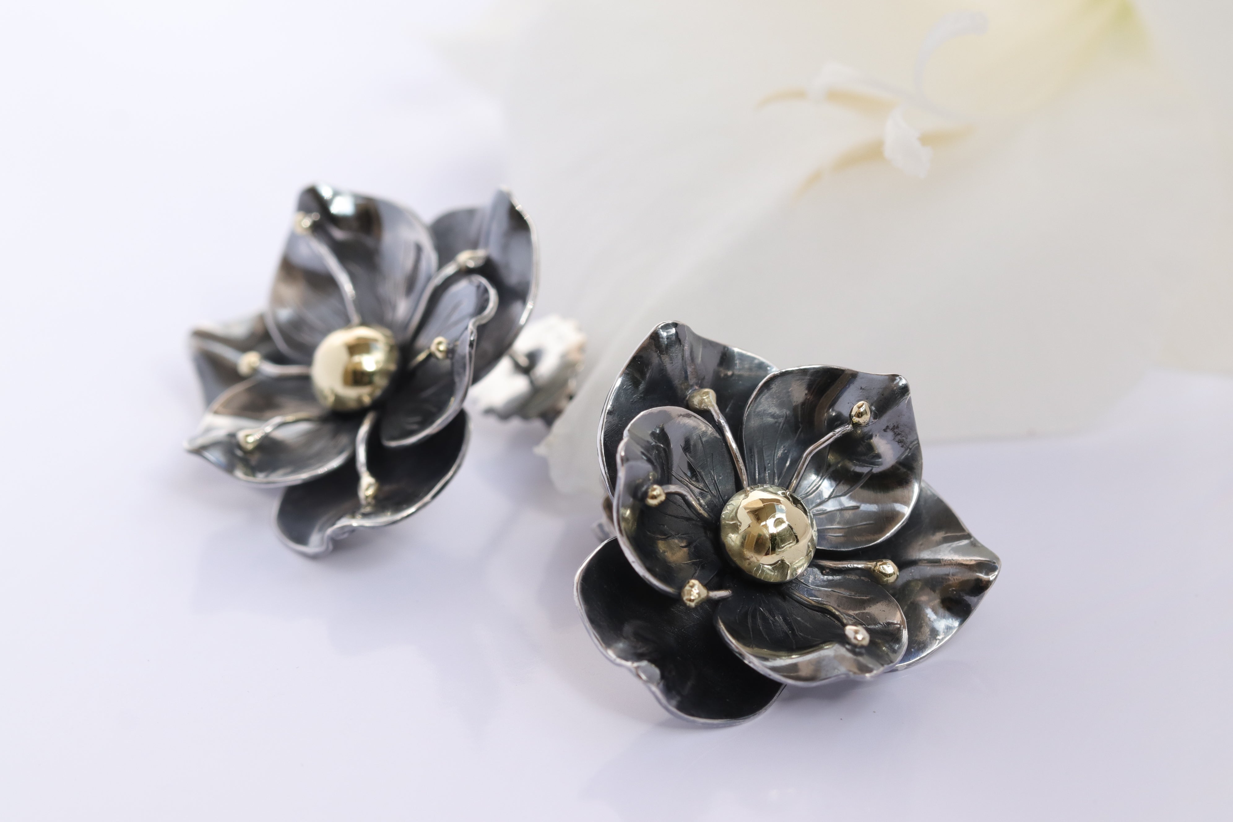 Boucles d'oreilles fleurs "Sophie"