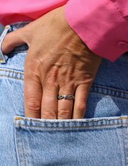 Peridot Twig Ring