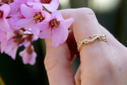 Pink Sapphire Twig Ring