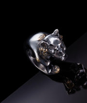 Silver Tiger Ring - Animal Jewelry