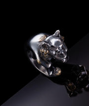 Bague Tigre Argent - Bijoux Animaux