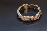 Pink Sapphire Twig Ring