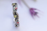 Peridot Twig Ring