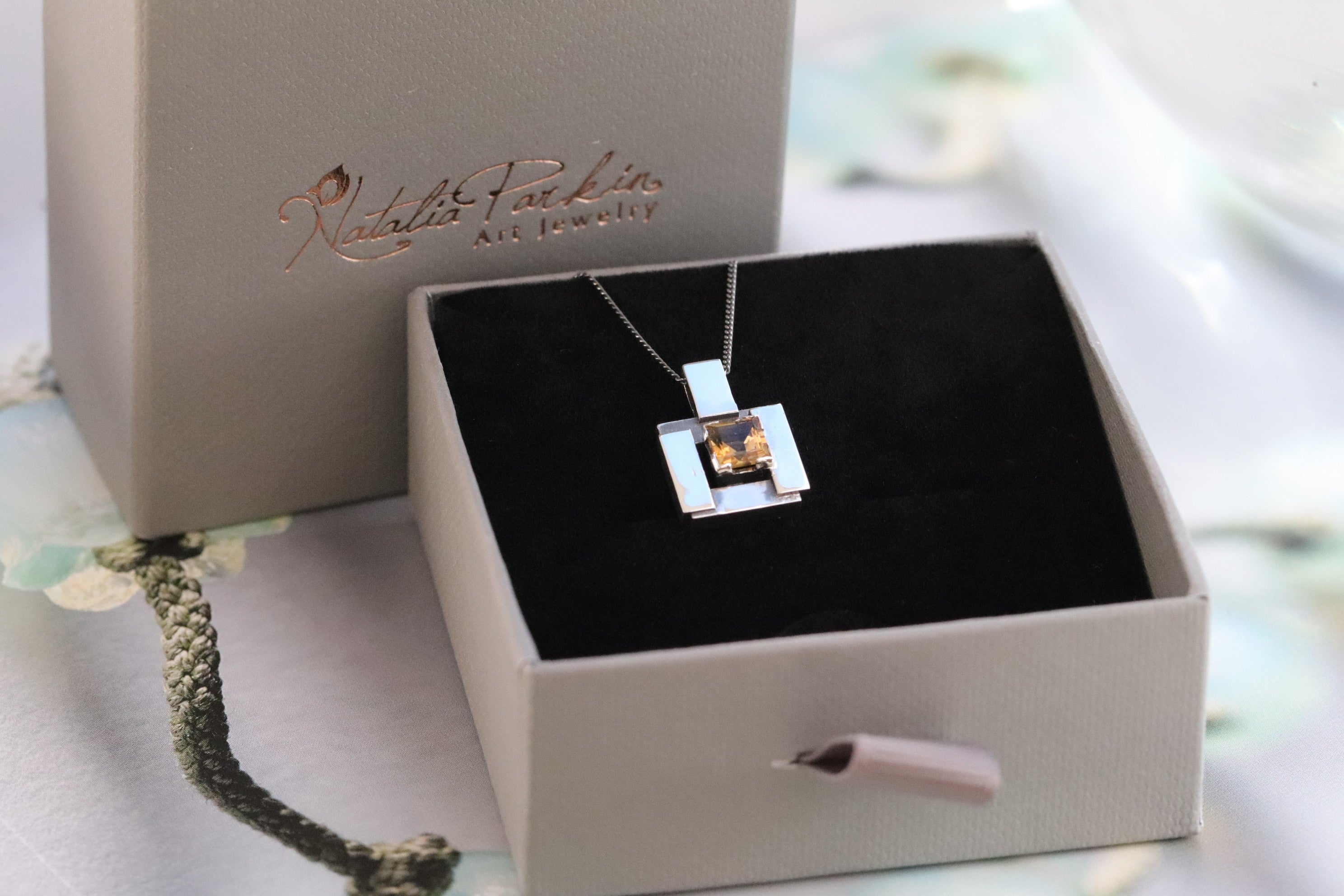 Silver Square Pendant