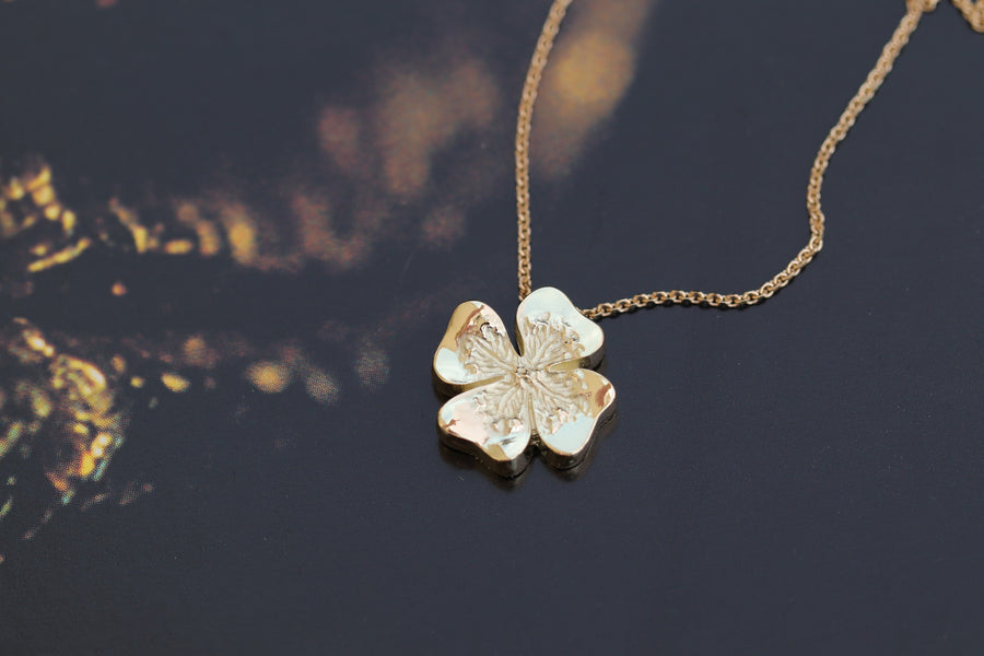 Gold Clover Pendant