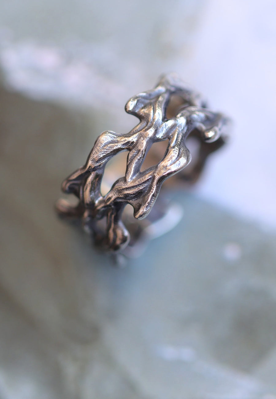 Sterling silver Twig Ring - Tree Branch Ring