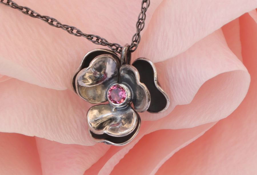 Pendentif Tourmaline Fleur