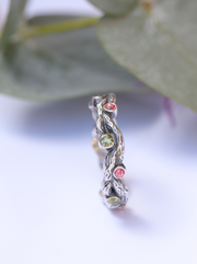 Peridot Twig Ring