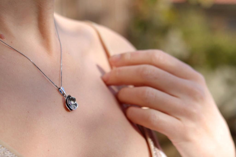 Silver Flower Pendant