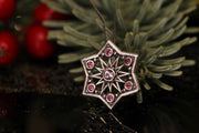 Silver Star-Snowflake Necklace