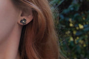 Small flower stud earrings