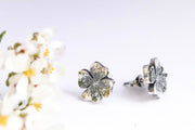 Boucles d'oreilles trèfle à quatre feuilles en argent