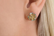 Boucles d'oreilles trèfle en argent 